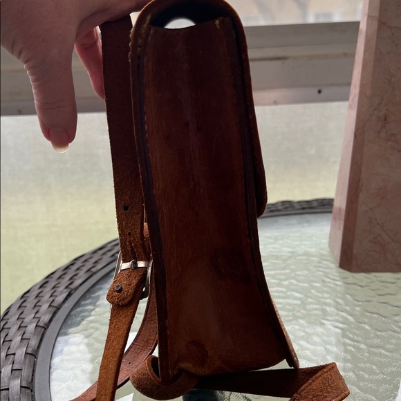 All Leather Messenger Bag.. hand tooled - Picture 7 of 10